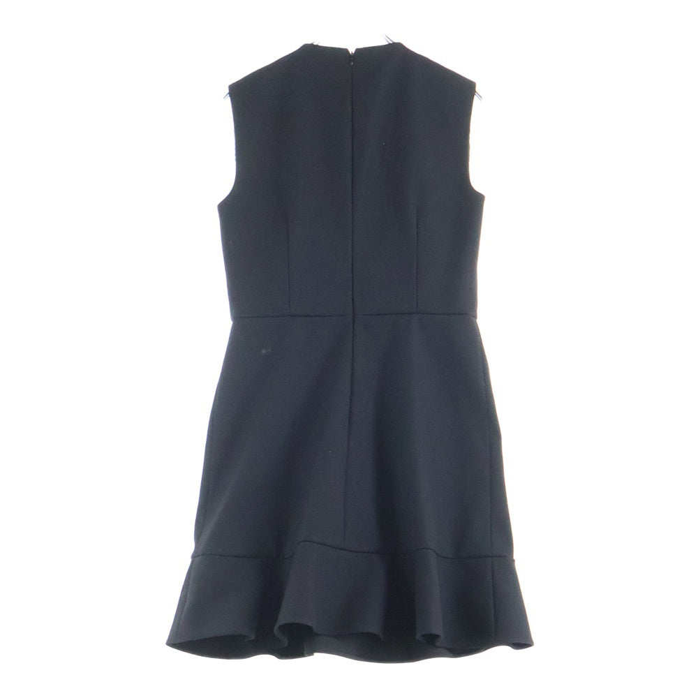 RED VALENTINO(レッド ヴァレンティノ) ハートポケット ノースリーブ ツイル ドレス ワンピース ブラック SR3VAH151Y1 レディース