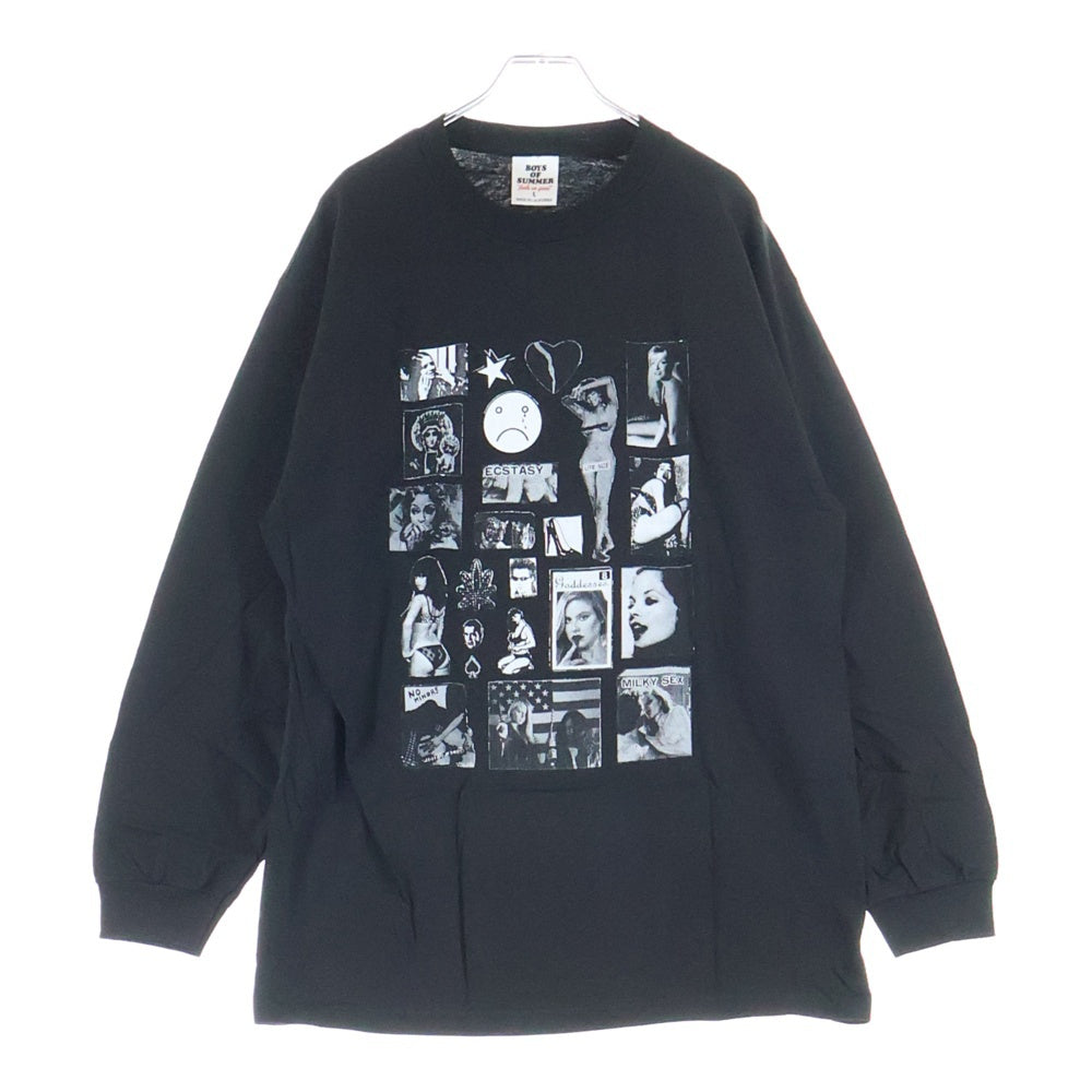BOYS OF SUMMER(ボーイズオブサマー) × Weirdo Dave Fuck This Life L/S Tee ウィアード・デイヴ ファックディスライフ グラフィックフォトプリント クルーネック ロングスリーブ 長袖Tシャツ