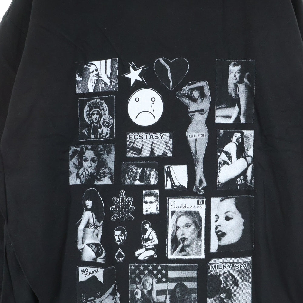 BOYS OF SUMMER(ボーイズオブサマー) × Weirdo Dave Fuck This Life L/S Tee ウィアード・デイヴ ファックディスライフ グラフィックフォトプリント クルーネック ロングスリーブ 長袖Tシャツ