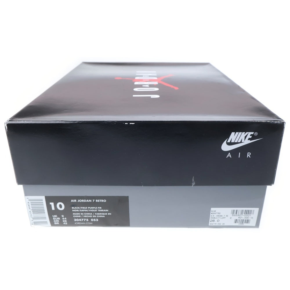 NIKE(ナイキ) AIR JORDAN 7 RETRO RAY ALLEN エアジョーダン7 レトロ レイアレン ハイカットスニーカー ブラック US10/28cm 304775-053