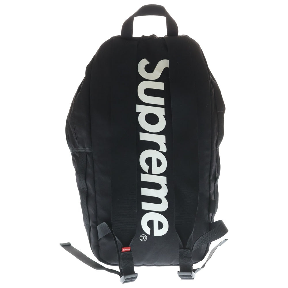 SUPREME(シュプリーム) 15SS Mesh Back Pack フロントメッシュ バックロゴプリント バックパック ブラック