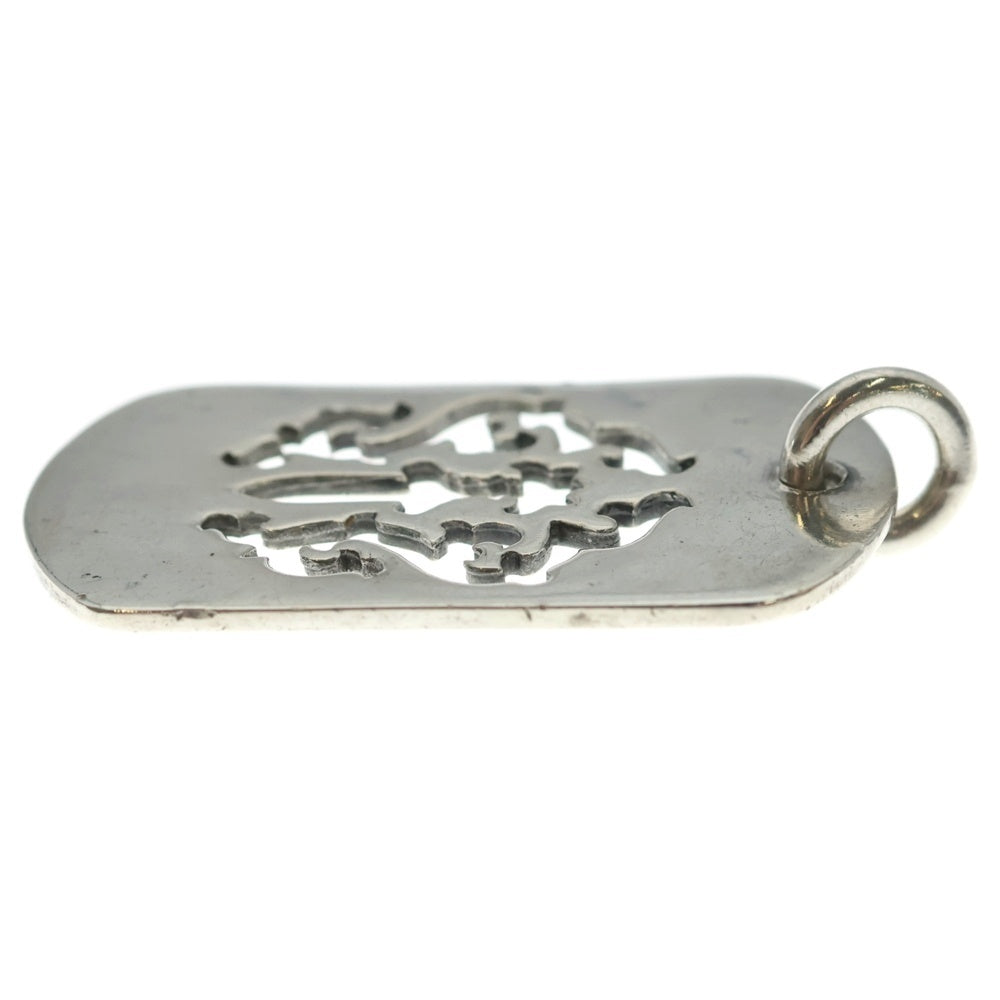 CHROME HEARTS(クロムハーツ) D TAG LRG DAGGER OLD ヴァインダガーカットアウトドッグタグ ラージ ペンダントトップ シルバー BCA240