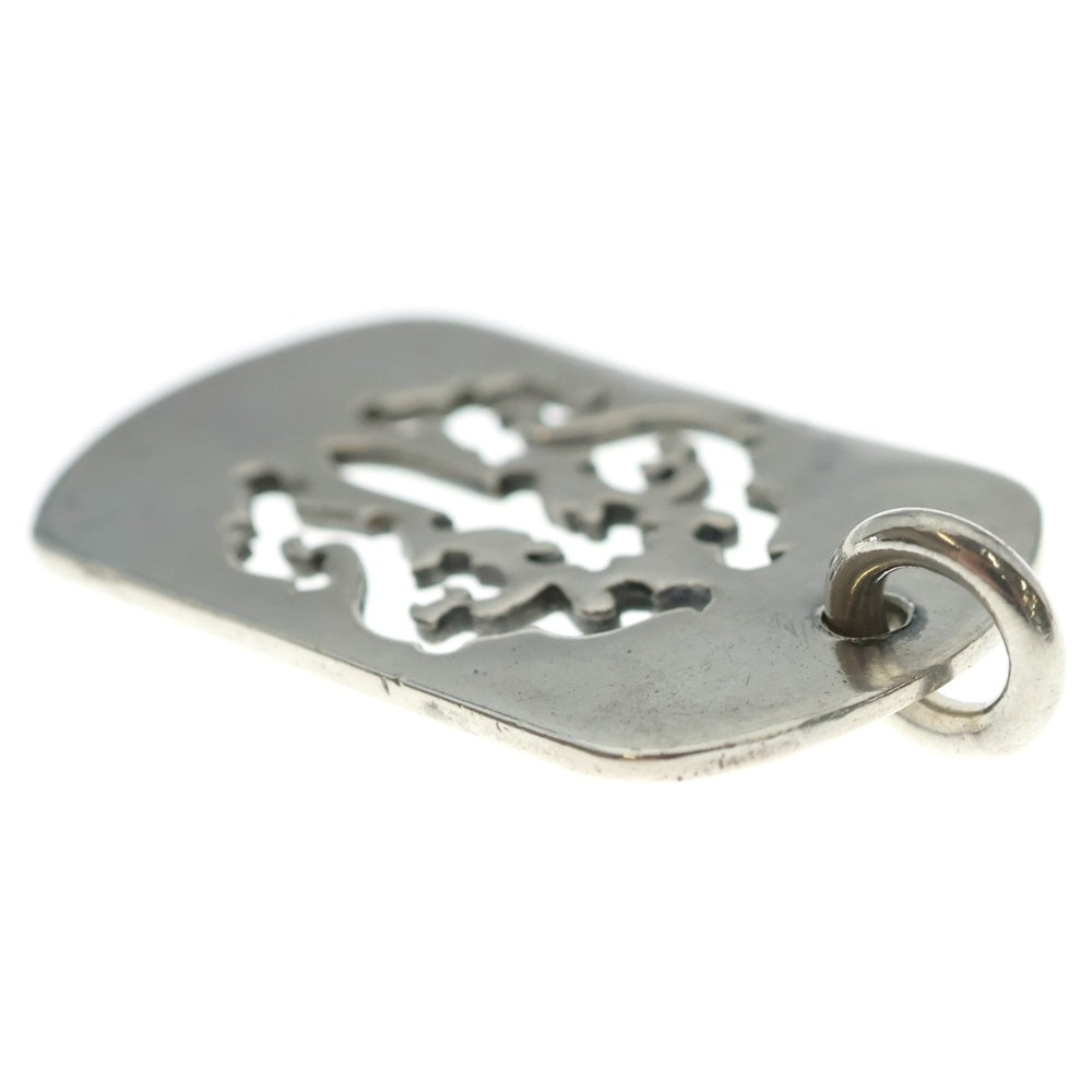 CHROME HEARTS(クロムハーツ) D TAG LRG DAGGER OLD ヴァインダガーカットアウトドッグタグ ラージ ペンダントトップ シルバー BCA240