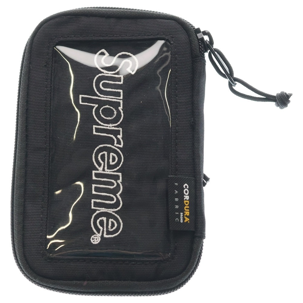 SUPREME(シュプリーム) 19AW Small Zip Pouch Wallet スモールジップポーチウォレット ブラック