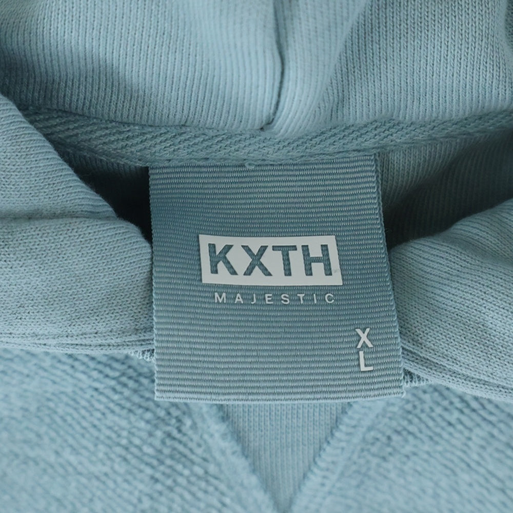 KITH(キス) × Russell Athletic Revers Patchwork Williams Hoodie ラッセルアスレチック リバース パッチワーク ウィリアムズ プルオーバースウェットパーカー KHM030229