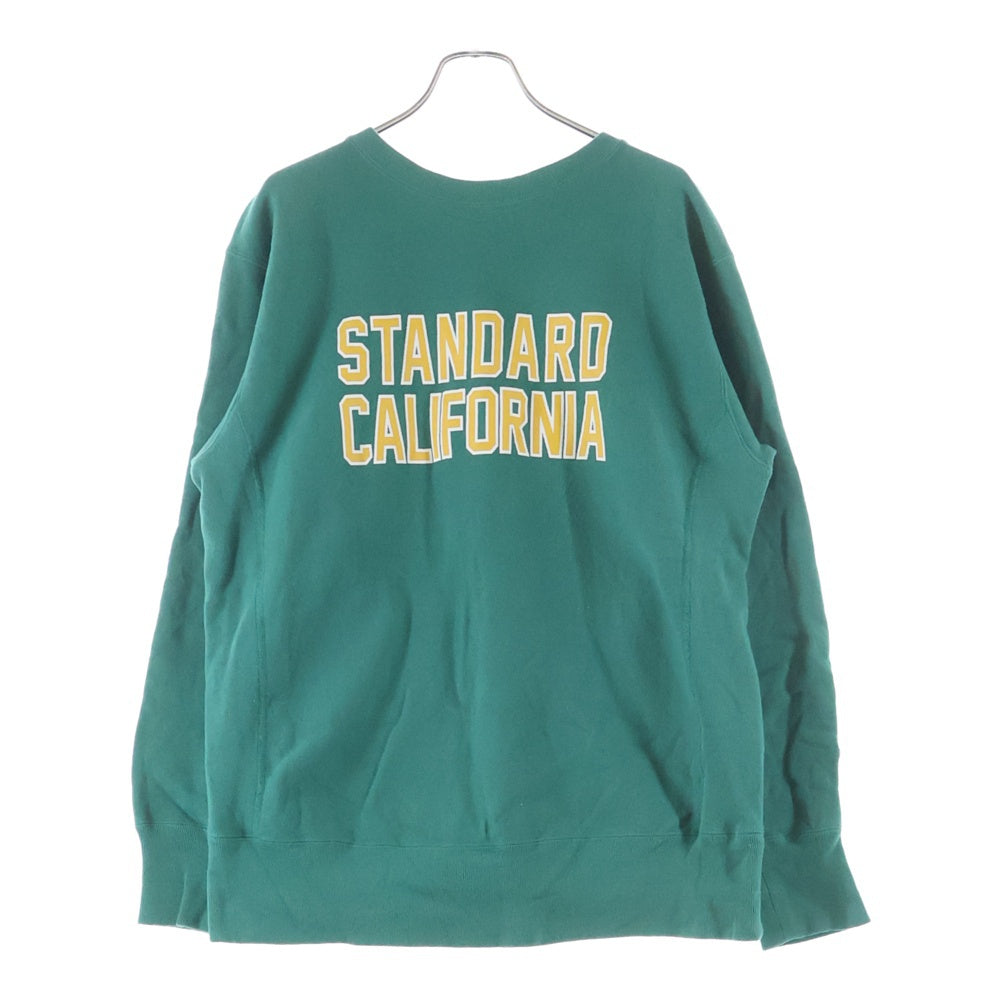 CHAMPION(チャンピオン) × STANDARD CALIFORNIA REVERSE WEAVE CREW SWEAT スタンダードカリフォルニア リバースウェーブ クルーネック スウェットトレーナー グリーン C8-W010