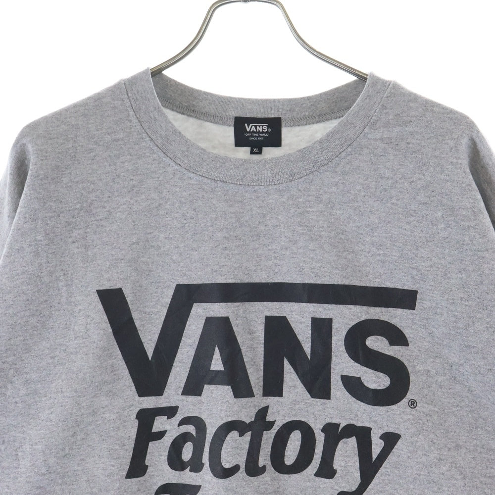 VANS(ヴァンズ) 23SS × STANDARD CALIFORNIA LOGO CREW SWEAT スタンダードカリフォルニア ロゴプリント クルーネック 裏起毛 スウェットトレーナー グレー 122C1040728