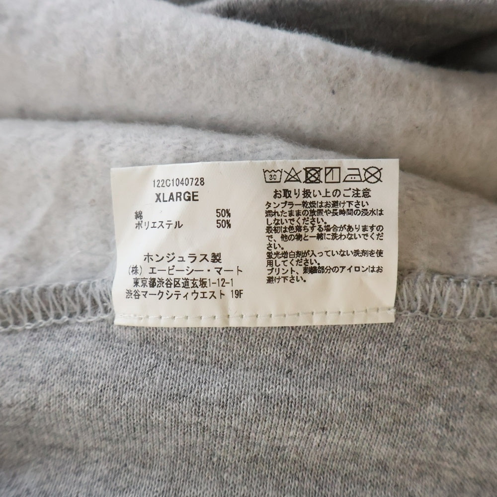 VANS(ヴァンズ) 23SS × STANDARD CALIFORNIA LOGO CREW SWEAT スタンダードカリフォルニア ロゴプリント クルーネック 裏起毛 スウェットトレーナー グレー 122C1040728