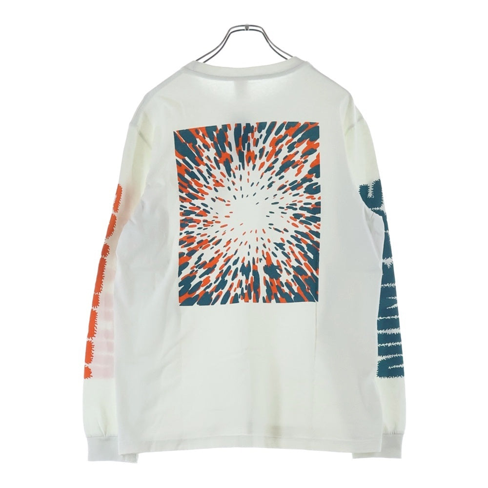 NO BRAND(ノーブランド) NUMBERS edition ナンバーズ エディション 12:45 SWIRL L/S Tee エリックコストン グラフィックプリント クルーネック ロングスリーブ 長袖Tシャツ 15503