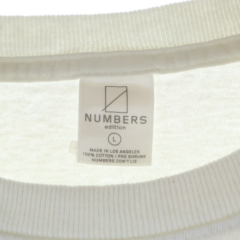 NO BRAND(ノーブランド) NUMBERS edition ナンバーズ エディション 12:45 SWIRL L/S Tee エリックコストン グラフィックプリント クルーネック ロングスリーブ 長袖Tシャツ 15503