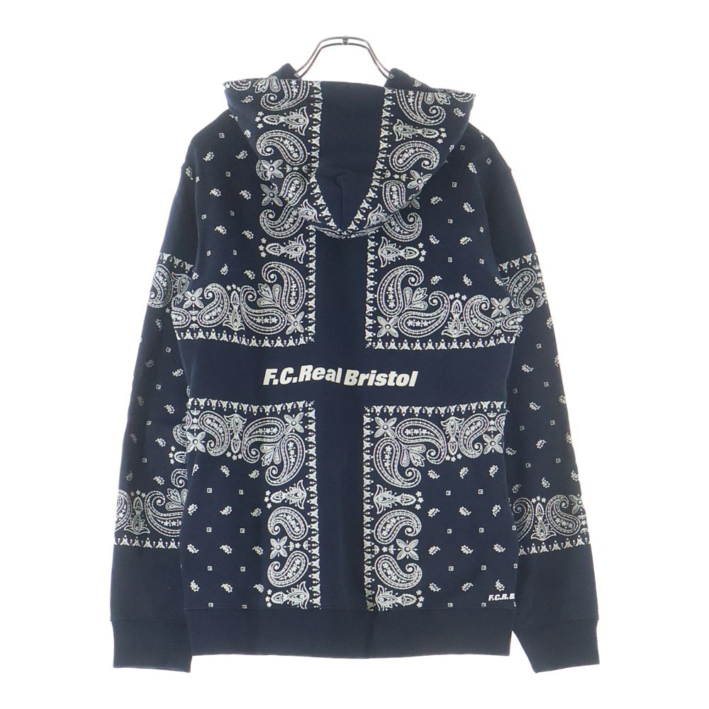 F.C.R.B./F.C.Real Bristol/FCRB(エフシーアールビー/エフシーレアルブリストル) 26SS BANDANA SWEAT HOODIE バンダナ スウェット フーディー プルオーバーパーカー ネイビー FCRB-260041