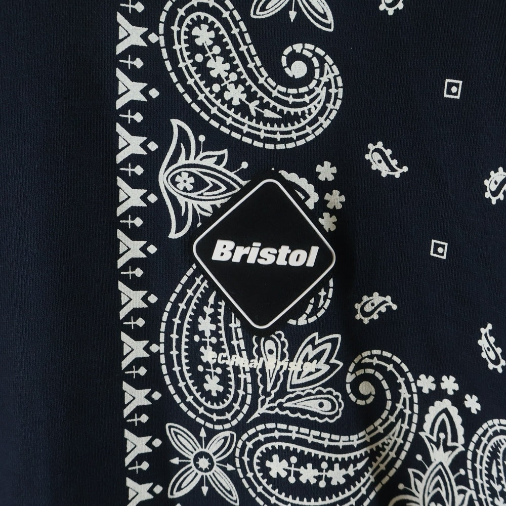 F.C.R.B./F.C.Real Bristol/FCRB(エフシーアールビー/エフシーレアルブリストル) 26SS BANDANA SWEAT HOODIE バンダナ スウェット フーディー プルオーバーパーカー ネイビー FCRB-260041