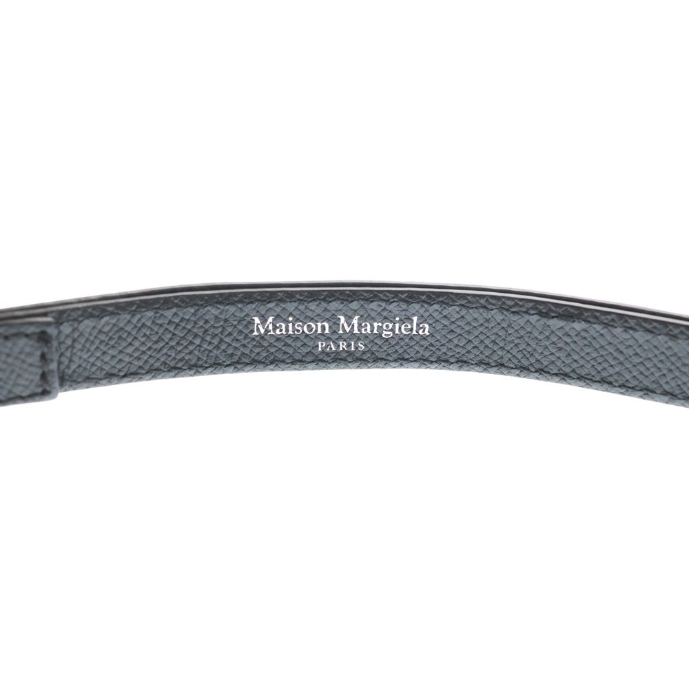Maison Margiela(メゾンマルジェラ) 4ステッチ レザー スマホショルダーバッグ ポシェット ブラック
