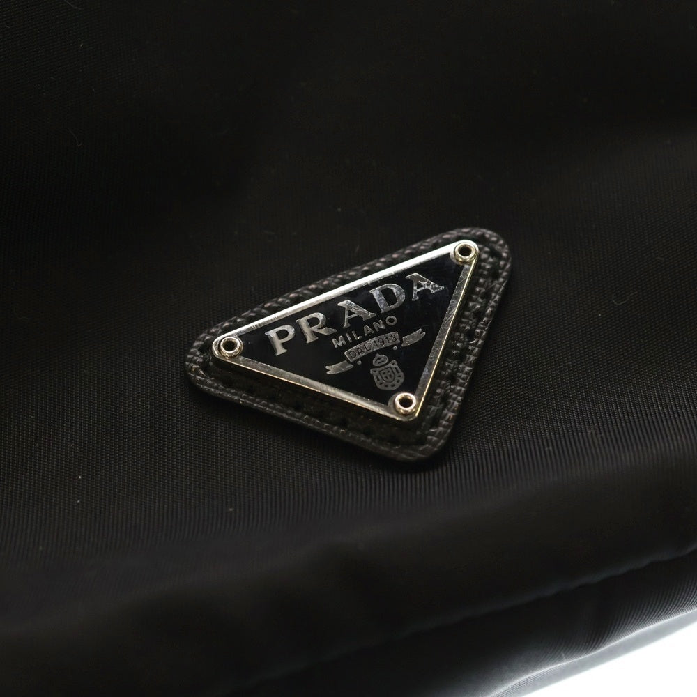 PRADA(プラダ) Re-Nylon Pouch リナイロン トライアングルロゴ ポーチ 巾着 ブラック 1NS369