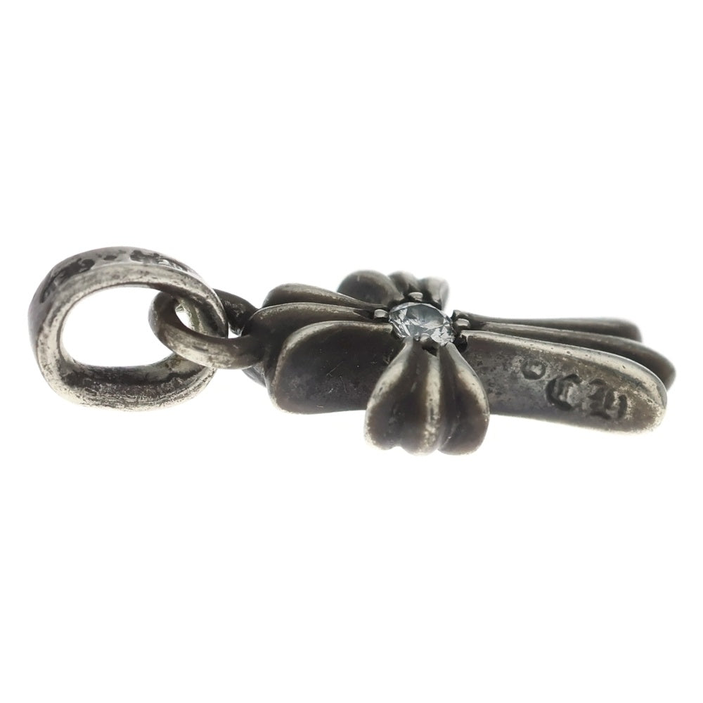 CHROME HEARTS(クロムハーツ) CRS BBYFAT DMND ベイビーファットクロス 両面1ダイヤ ペンダントトップ シルバー BCA238