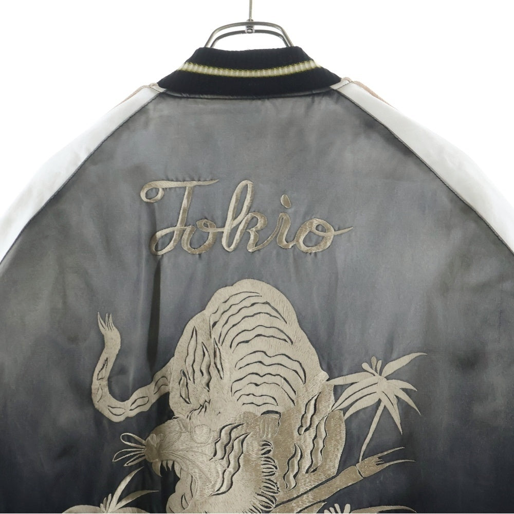 MAISON MIHARAYASUHIRO(メゾンミハラヤスヒロ) 24AW Souvenir Jacket スーベニアジャケット スカジャン ブラック/ホワイト J13BL141