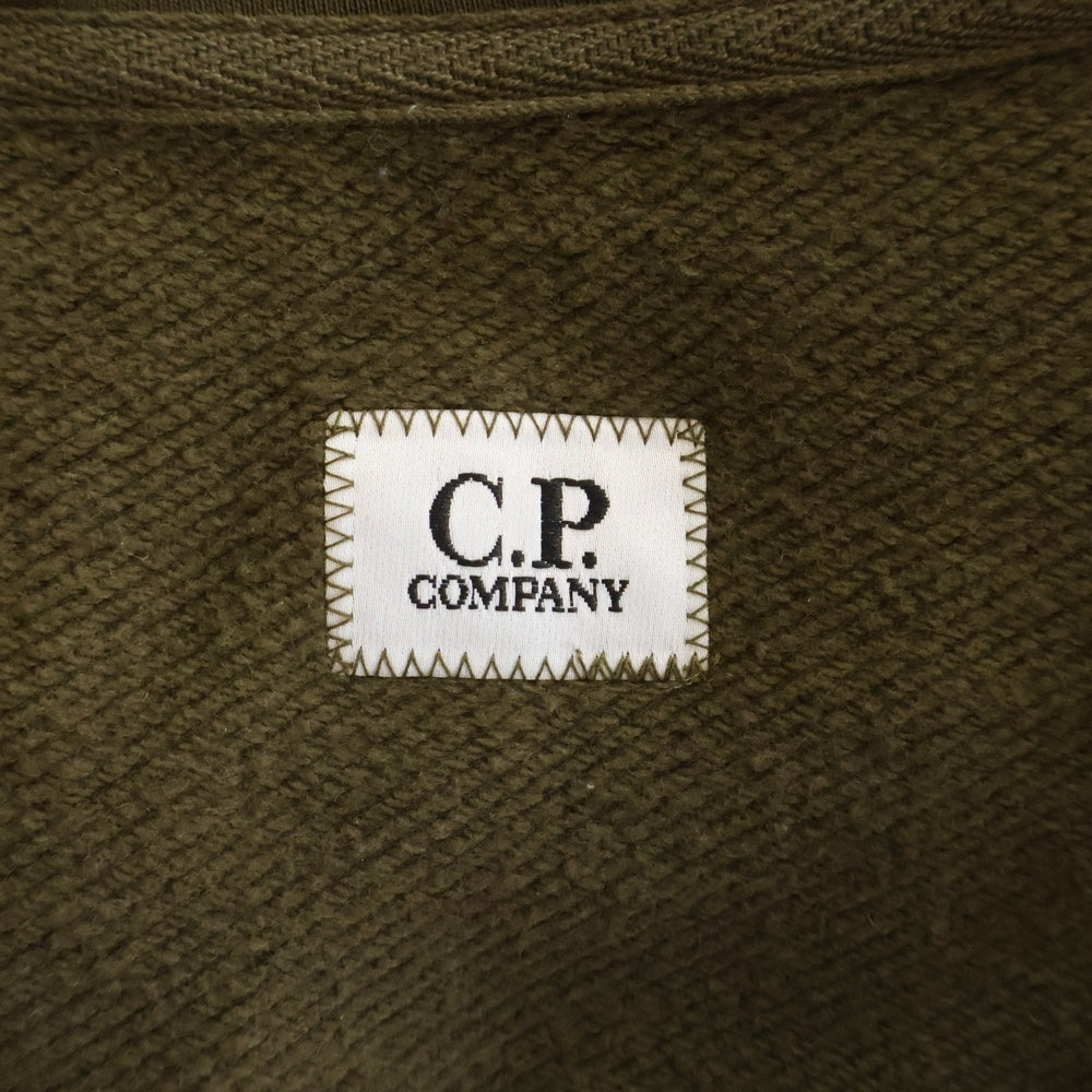 C.P. Company(シーピーカンパニー) DIAGONAL RAISED FLEECE GOGGLE SWEATSHIRT ゴーグル ジップアップフーディー スウェットシャツ パーカー カーキ RCCMSS715A-005086W