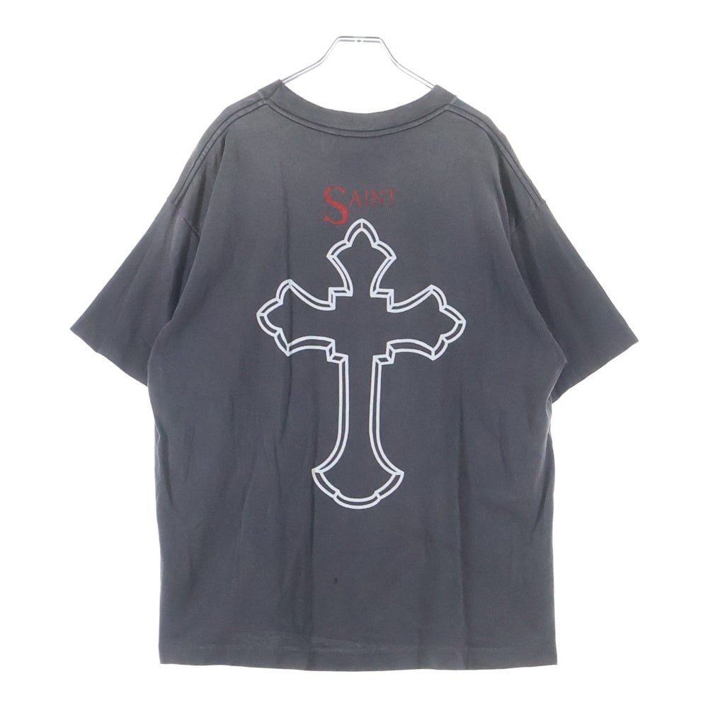 SAINT MICHAEL(セントマイケル) 25SS 2PAC 2PC SS TEE 2パック プリントクルーネック半袖Tシャツ グレー SM-HR8-0000-C14