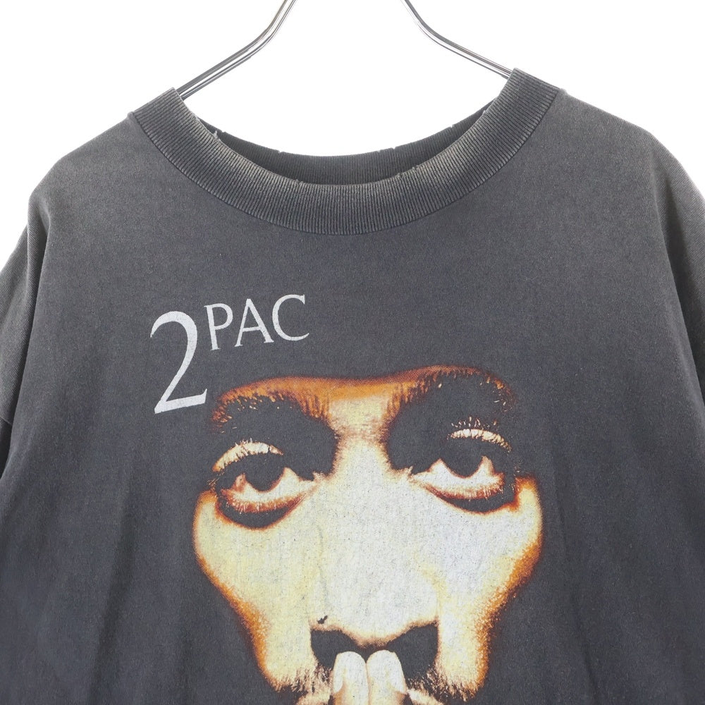 SAINT MICHAEL(セントマイケル) 25SS 2PAC 2PC SS TEE 2パック プリントクルーネック半袖Tシャツ グレー SM-HR8-0000-C14