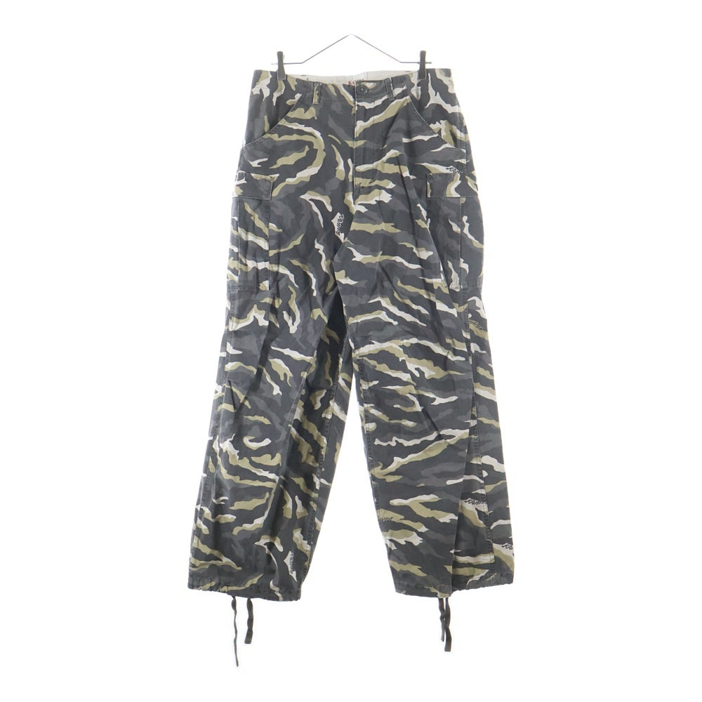 KAMIYA(カミヤ) 25SS CAMOUFLAGE WASH CARGO PANTS カモフラージュ ウォッシュ カーゴパンツ カーキ G14PT016