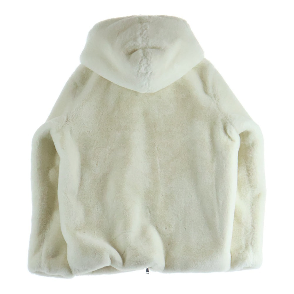 TATRAS(タトラス) Bomos Boa Blouson ボモス ボア フーデッド ジップアップ ブルゾン ホワイト MTAT24A4858-L