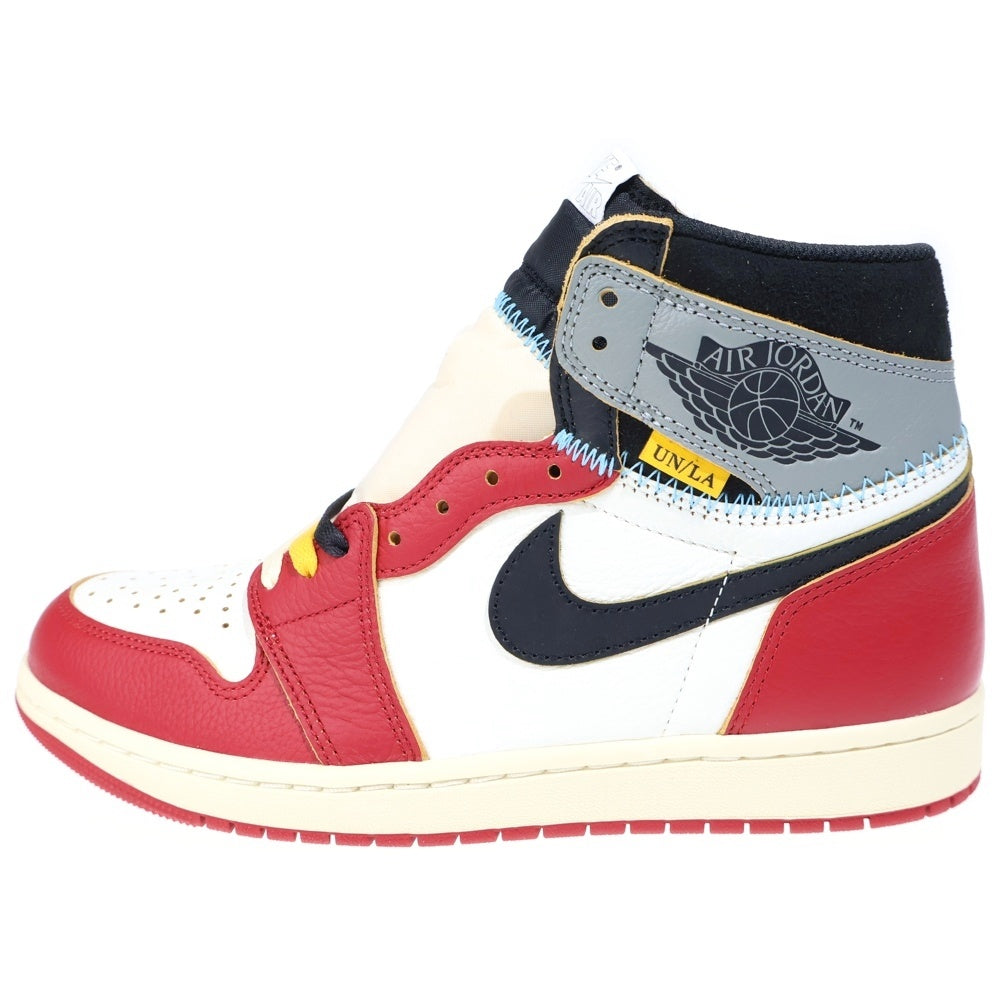 NIKE(ナイキ) ×UNION ユニオン AIR JORDAN 1 RETRO HIGH OG Chicago エアジョーダン1 ハイ ハイカットスニーカー シカゴ レッド/ホワイト US10/28cm HV8563-600