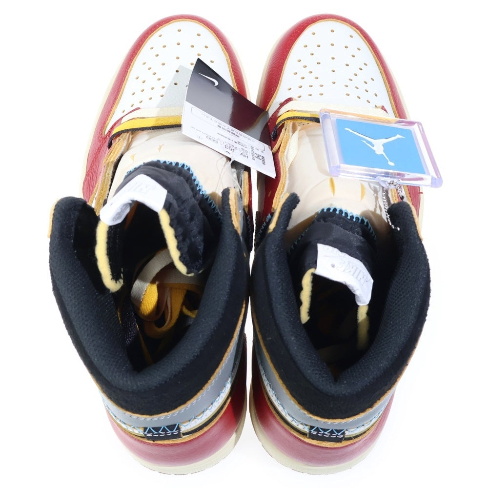 NIKE(ナイキ) ×UNION ユニオン AIR JORDAN 1 RETRO HIGH OG Chicago エアジョーダン1 ハイ ハイカットスニーカー シカゴ レッド/ホワイト US10/28cm HV8563-600