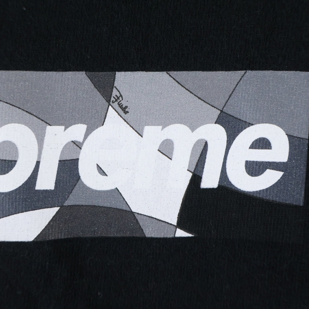 SUPREME(シュプリーム) 21SS Emilio Pucci Box Logo Tee エミリオ・プッチ ボックスロゴ 半袖Tシャツ カットソー ブラック