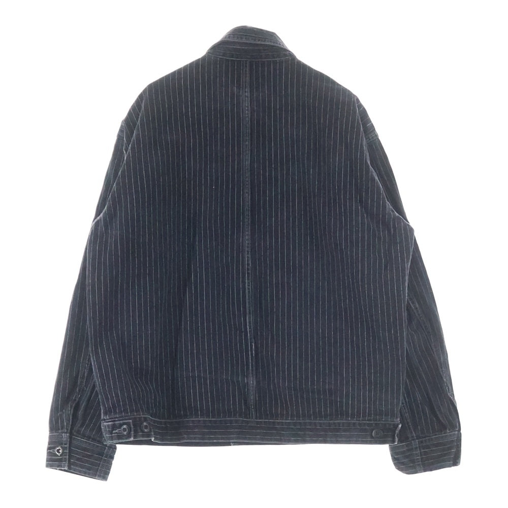 SCHOTT(ショット) OLD HICKORY DENIM JACKET ストライプ オールドヒッコリー デニムジャケット ブラック 782-3952009