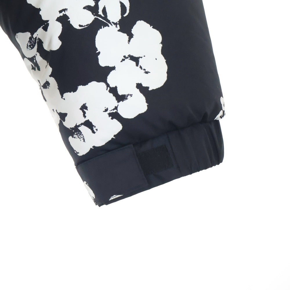 DENIM TEARS(デニムティアーズ) 25AW Cotton Wreath puffer Jacket コットン リース ジップアップ パファー ダウンジャケット ブラック FW25ODP1184