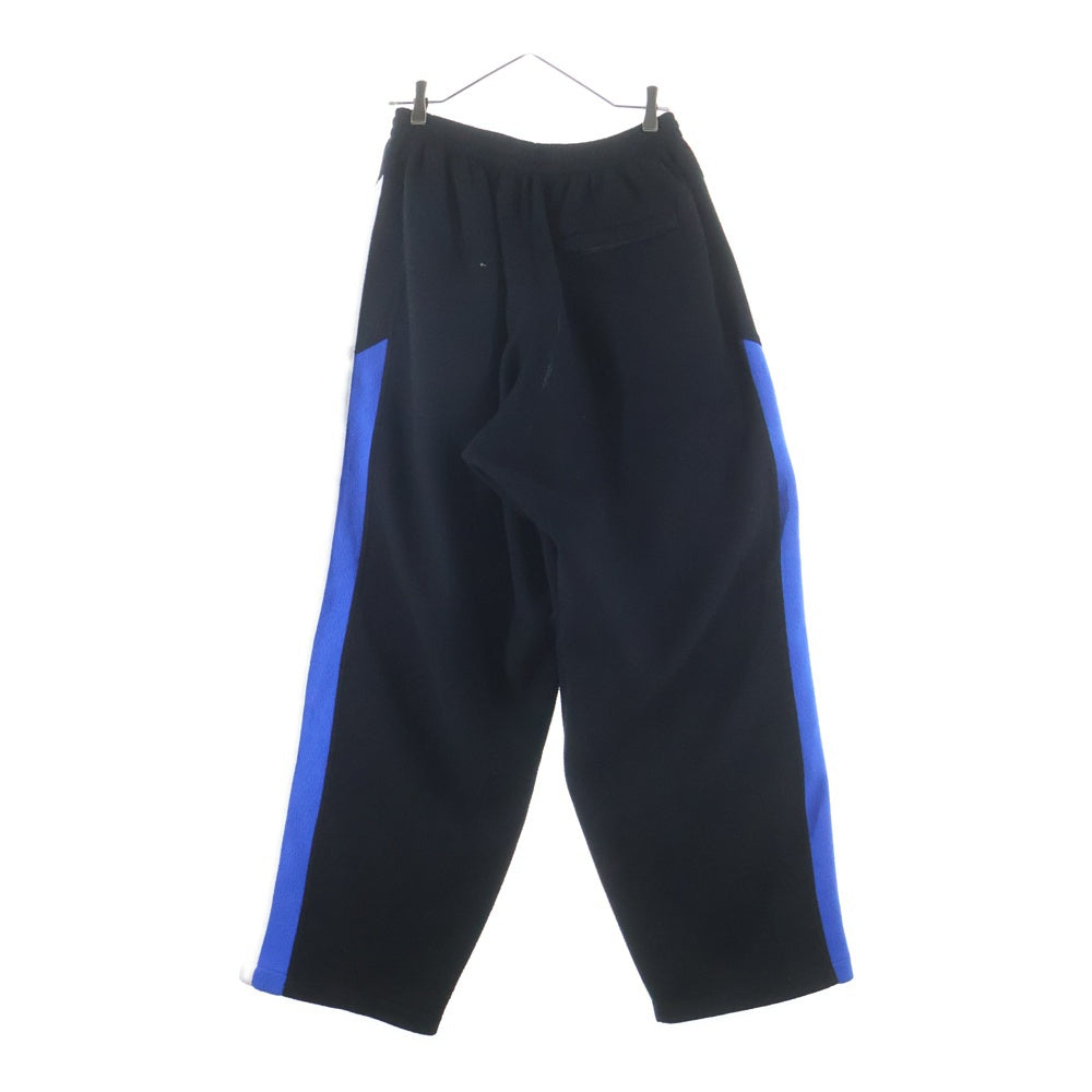 BALENCIAGA(バレンシアガ) 21SS LOGO TRACK SUITS PANTS ロゴ刺繍 ボアフリース トラックパンツ ブラック 675347 TJQ32