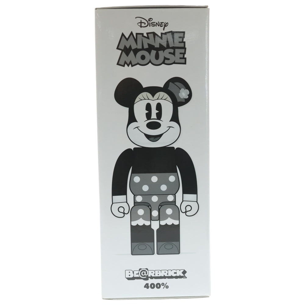 MEDICOM TOY(メディコムトイ) BE@RBRICK MINNIE MOUSE BLACK & WHITE Ver. ベアブリック ミニーマウス 400% ブラック/ホワイト