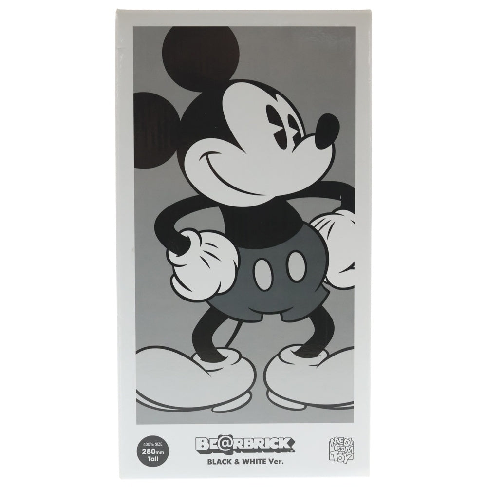 MEDICOM TOY(メディコムトイ) BE@RBRICK MICKEY MOUSE BLACK & WHITE Ver. ベアブリック ミッキーマウス 400% ブラック/ホワイト