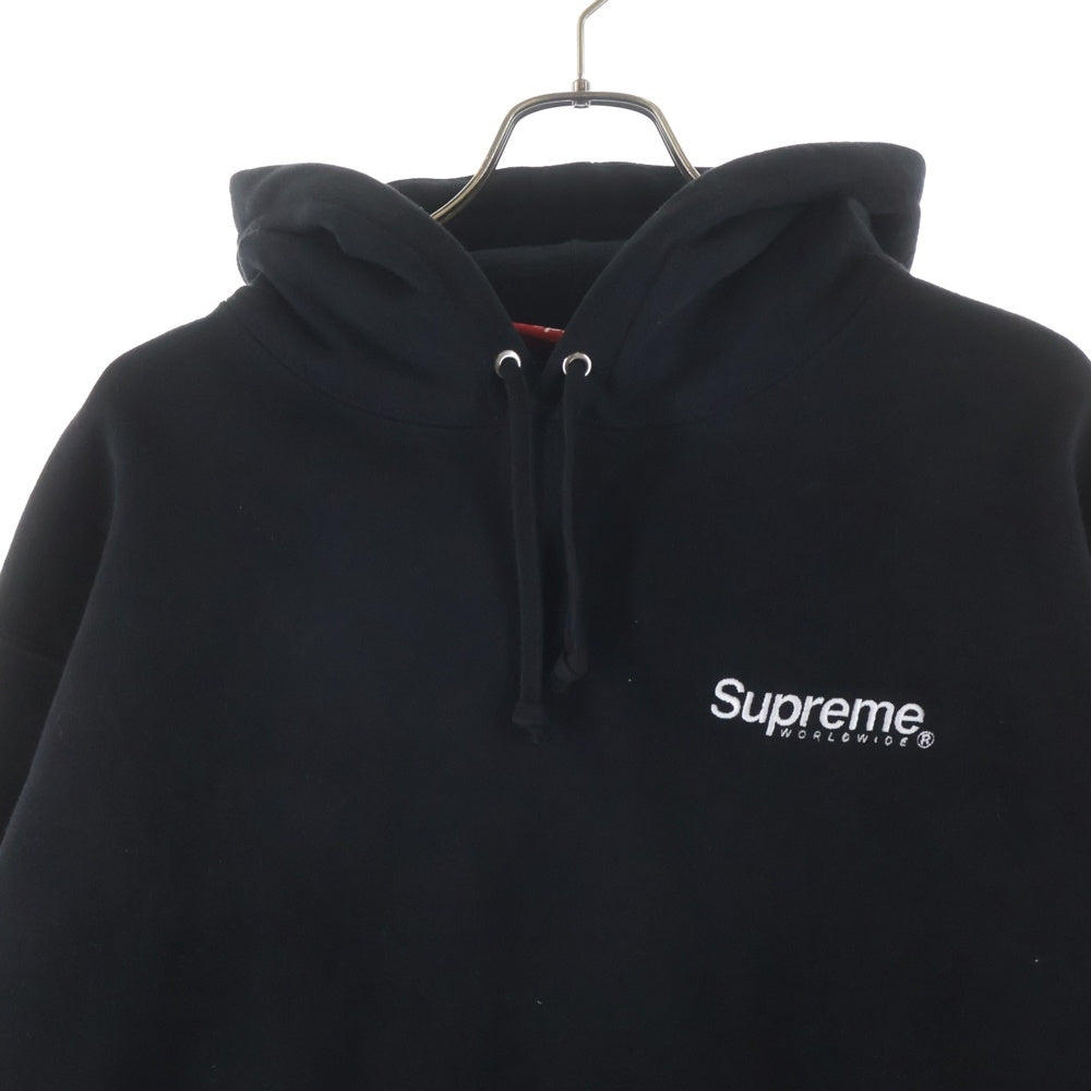 SUPREME(シュプリーム) 23SS World Wide Hooded Sweatshirt ワールドワイド フーデッド シャツ ブラック