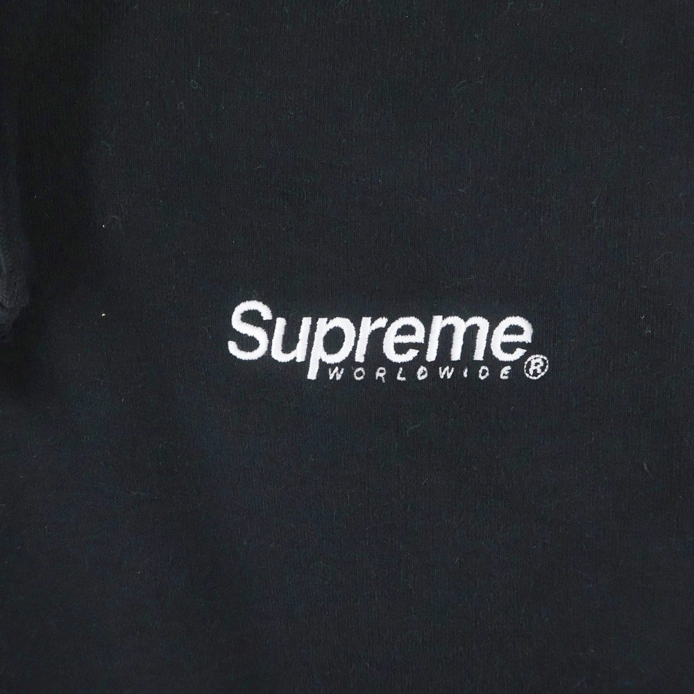 SUPREME(シュプリーム) 23SS World Wide Hooded Sweatshirt ワールドワイド フーデッド シャツ ブラック