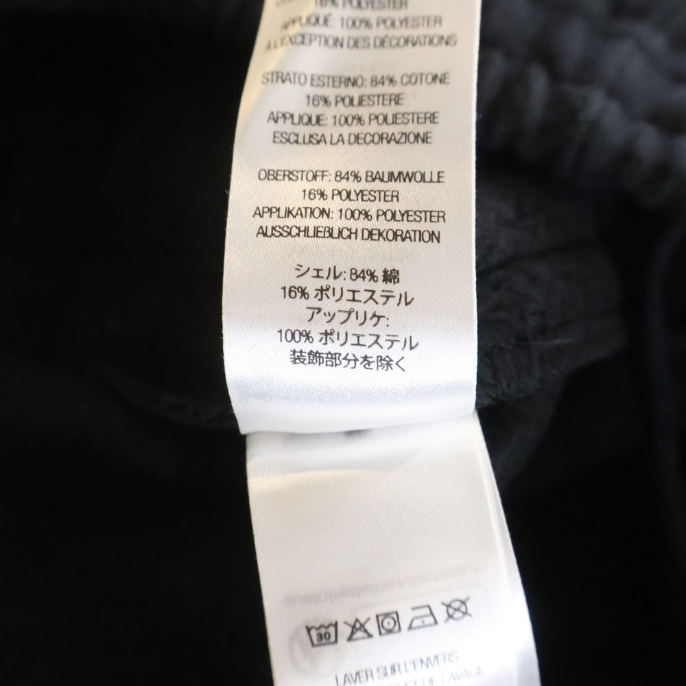 SUPREME(シュプリーム) 24AW Satin Applique Sweatpant サテン アップリケ ロゴ刺繍 スウェットパンツ ブラック