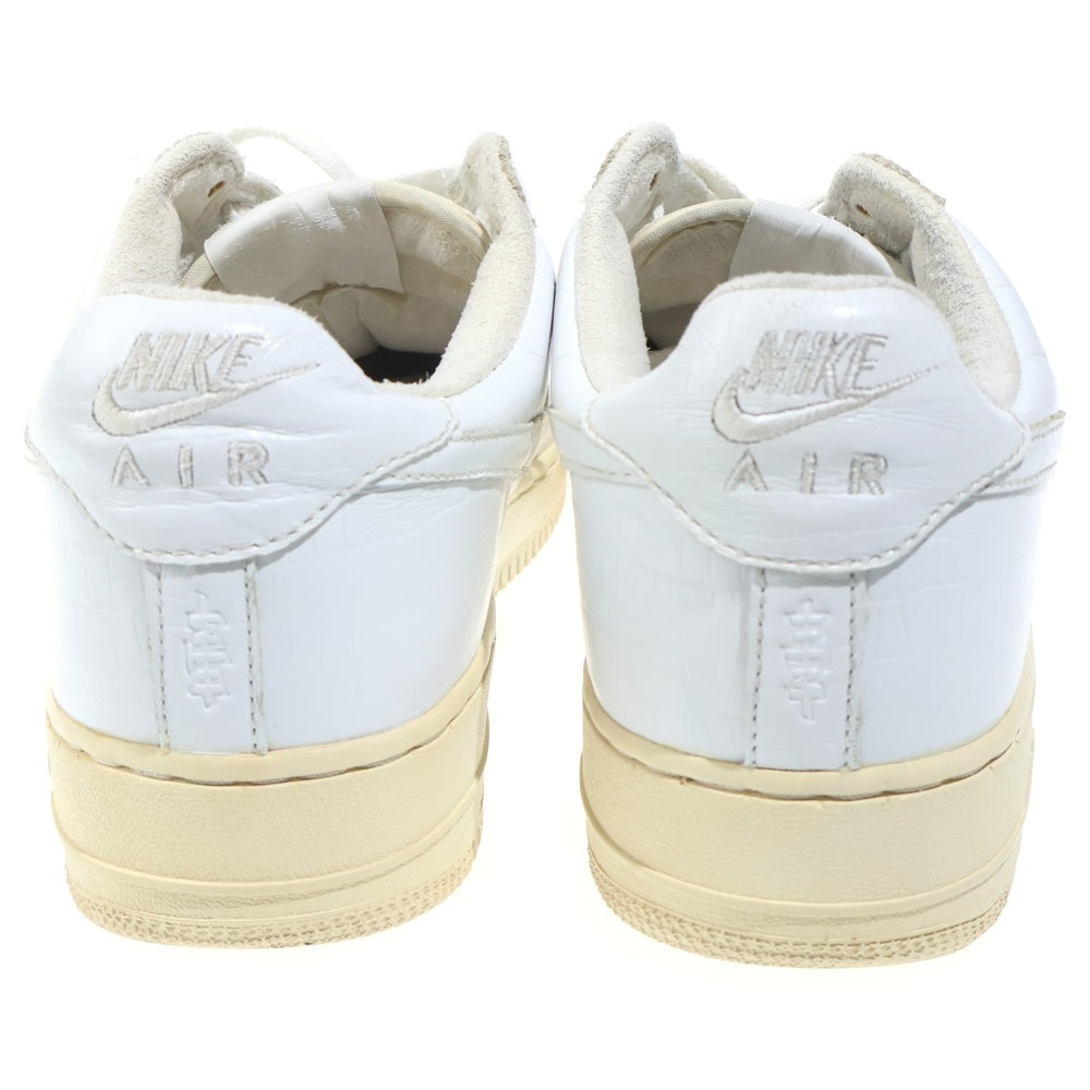 NIKE(ナイキ) 【観賞用 2004年製】 HTM AIR FORCE 1 LOW CROCODILE エアフォース1 HTM クロコダイル ローカットスニーカー ホワイト US9.5/27.5cm 305895-111
