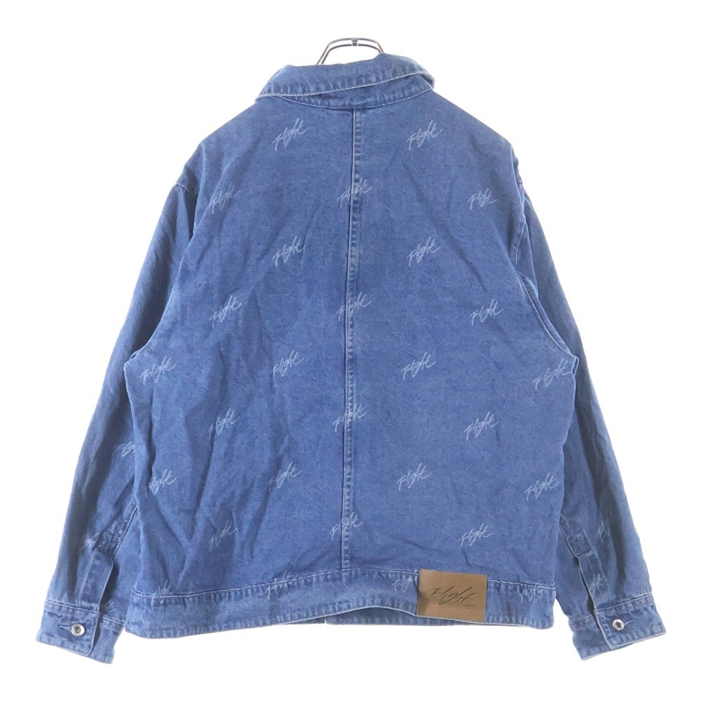 NIKE(ナイキ) Jordan Flight Heritage Denim jacket ジョーダン フライト 総柄 デニムジャケット インディゴ FN4650-436