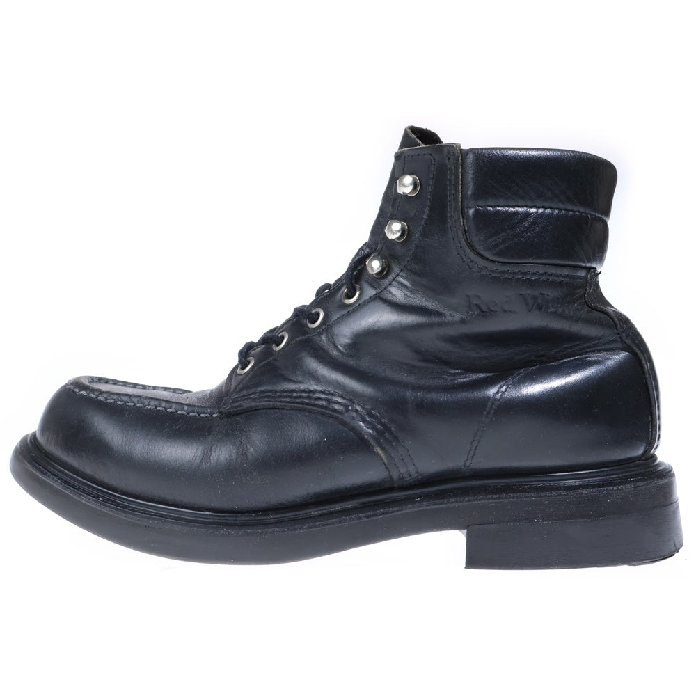 RED WING(レッド ウイング) 00s 刺繍羽タグ SUPERSOLE 6INCH MOC TOE BOOTS 8133 スーパーソール モックトゥ ブーツ ブラック