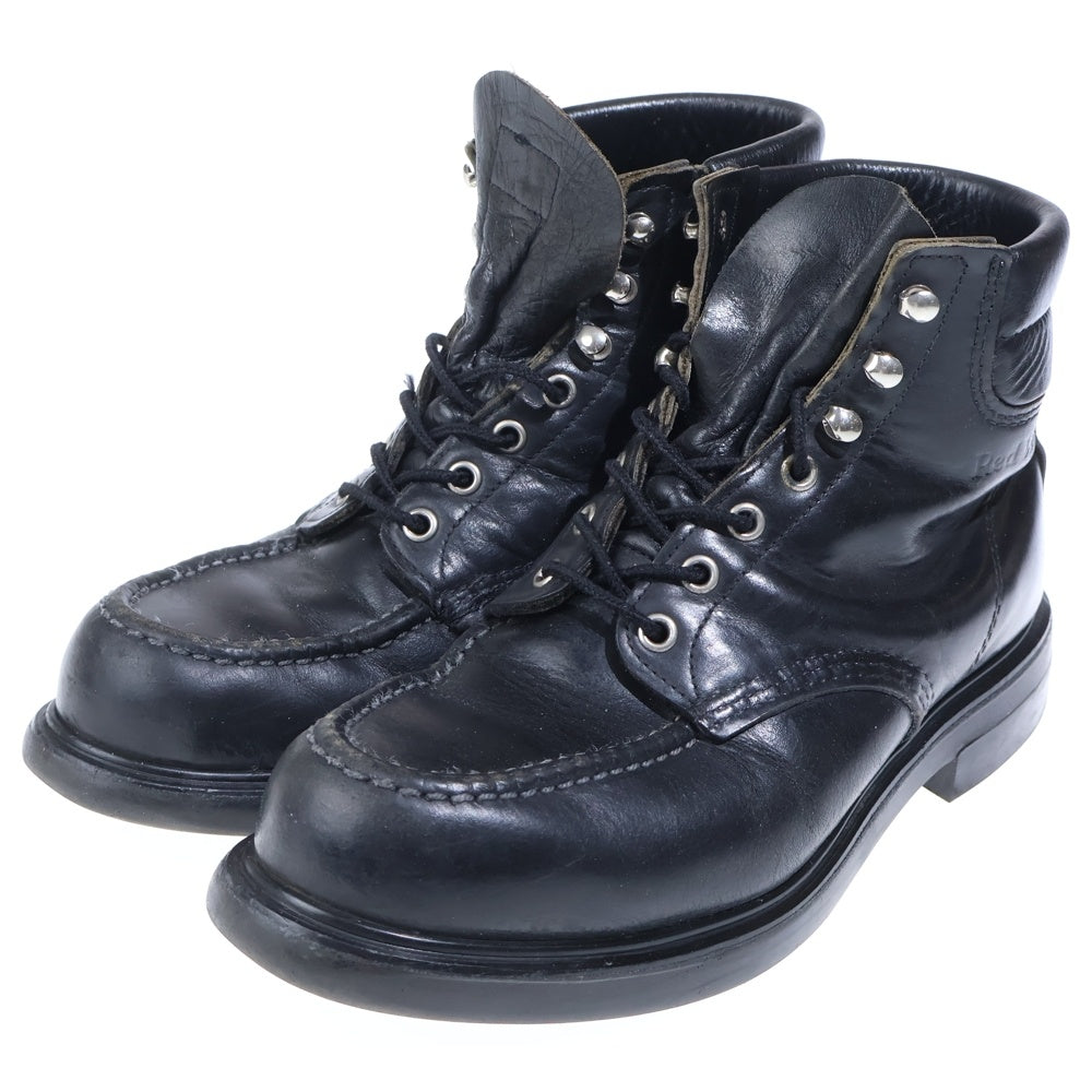 RED WING(レッド ウイング) 00s 刺繍羽タグ SUPERSOLE 6INCH MOC TOE BOOTS 8133 スーパーソール モックトゥ ブーツ ブラック