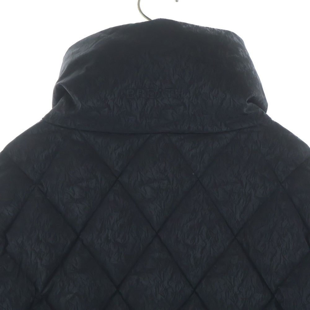 BREATH(ブレス) 25AW FAUX LEATHER SHINY QUILTING DOWN JACKET キルティング ダウンジャケット ブラック BR25AW-00019