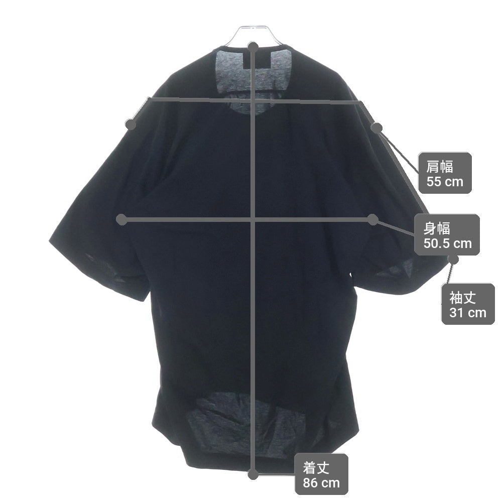 Vivienne Westwood MAN(ヴィヴィアンウエストウッドマン) ロゴプリント オーバーサイズ 半袖Tシャツ ブラック VW-LP-89768