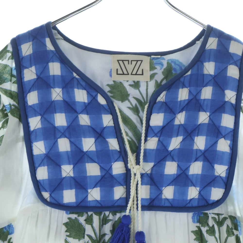 RON HERMAN(ロンハーマン) ×SZ Blockprints Silk Jodhpur Dress エスゼットブロックプリント シルク ジョドプル ドレス ワンピース マルチ レディース