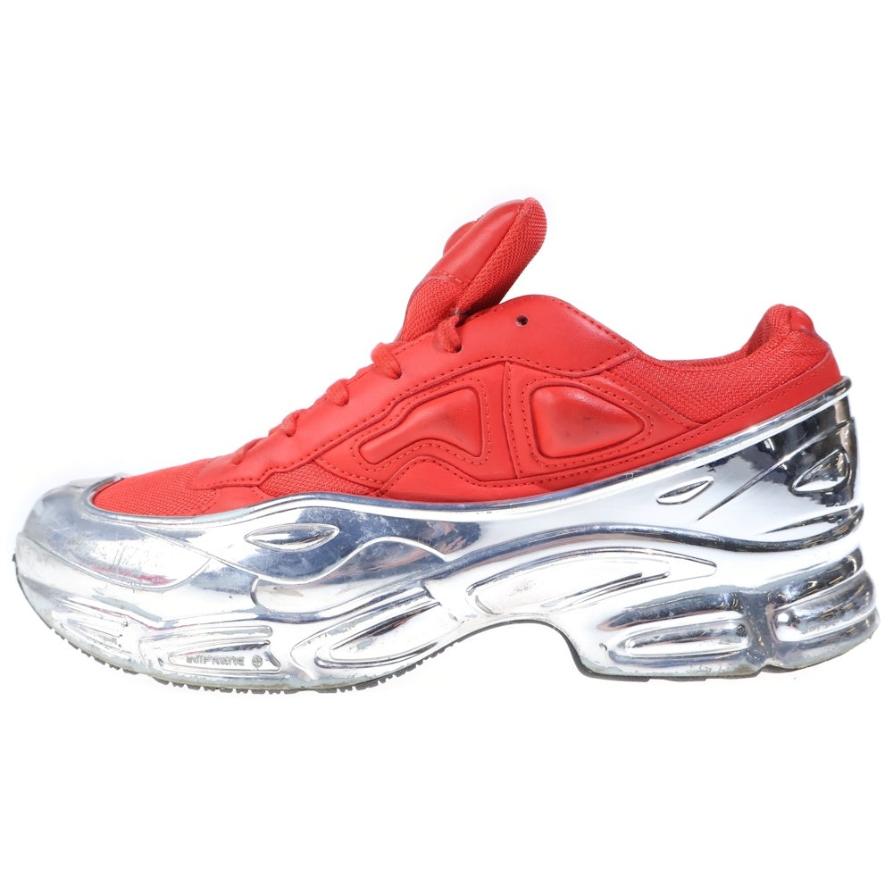 adidas(アディダス) ×RAF SIMONS Ozweego ラフシモンズ オズウィーゴ ローカットスニーカー シルバー/レッド US10/28cm EE7948