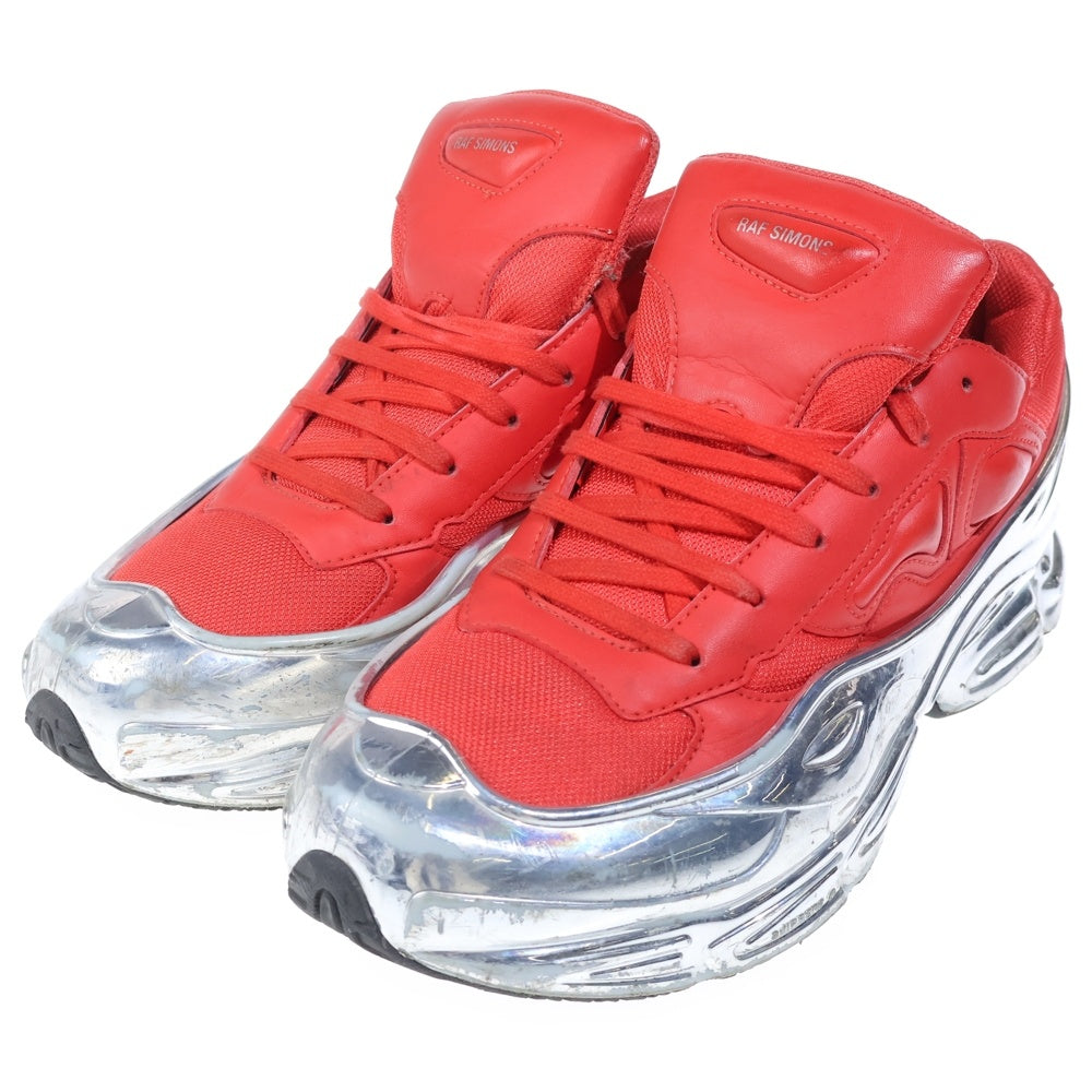 adidas(アディダス) ×RAF SIMONS Ozweego ラフシモンズ オズウィーゴ ローカットスニーカー シルバー/レッド US10/28cm EE7948