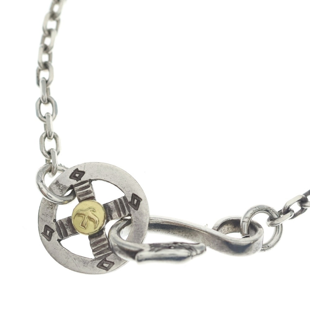 goro's(ゴローズ) メタル付きホイール細角チェーン ネックレスチェーン シルバー/ゴールド BGA086