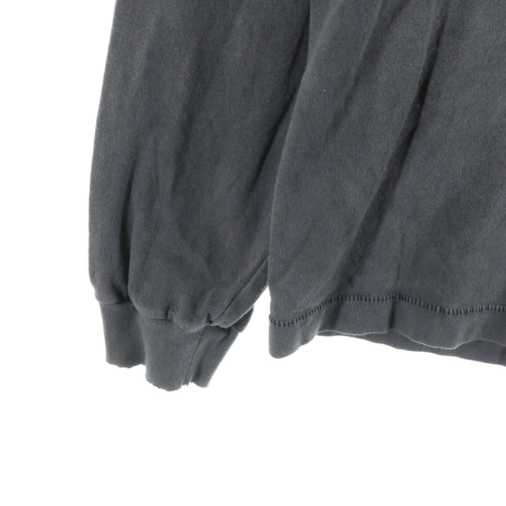 SAINT MICHAEL(セントマイケル) 22AW ×Kosuke Kawamura KMR LS TEE ヴィンテージ加工 長袖Tシャツカットソー ブラック SM-A22-0000-083