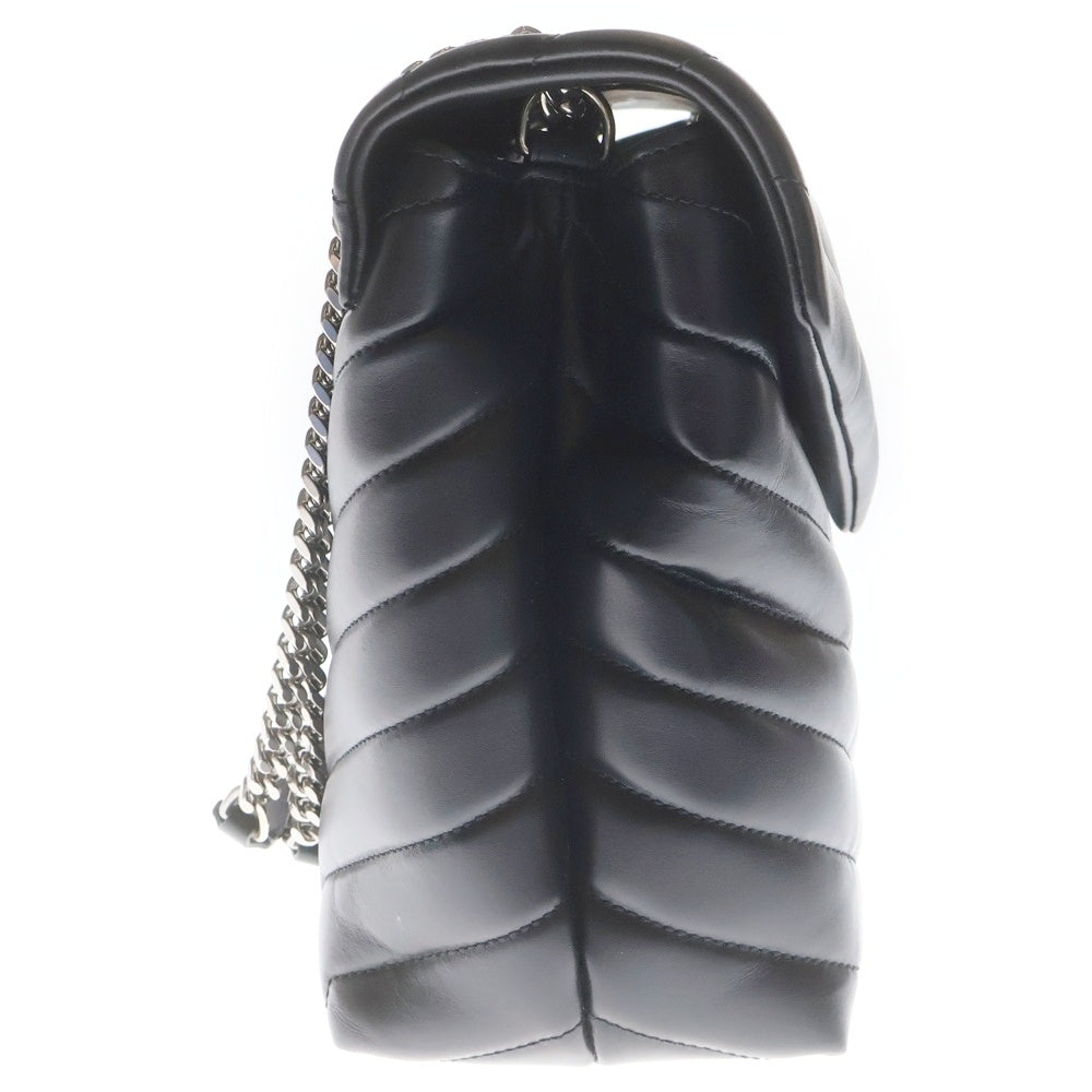 YVES SAINT LAURENT(イヴサンローラン) LOULOU BAG ルル ミディアム キルティングレザー チェーンショルダーバッグ ブラック ALM5746・0221 レディース