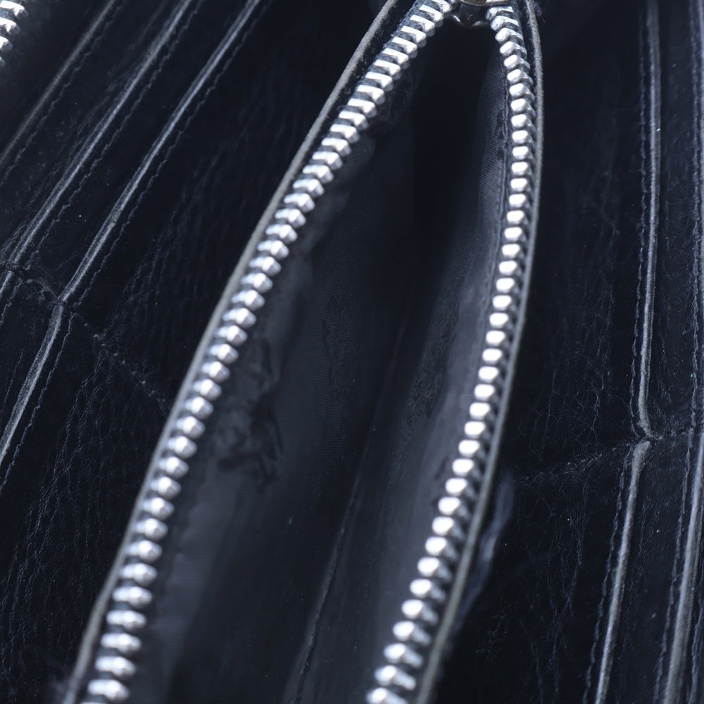 CHROME HEARTS(クロムハーツ) REC F ZIP QUILTED WALLET セメタリークロス キルティング レザーウォレット 財布 ブラック