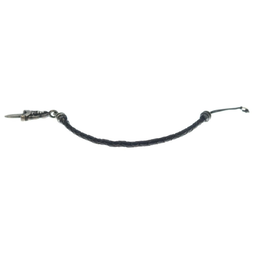 CHROME HEARTS(クロムハーツ) PHNSTRP DAGGER フォンストラップ ダガー 携帯ストラップ レザー ブラック